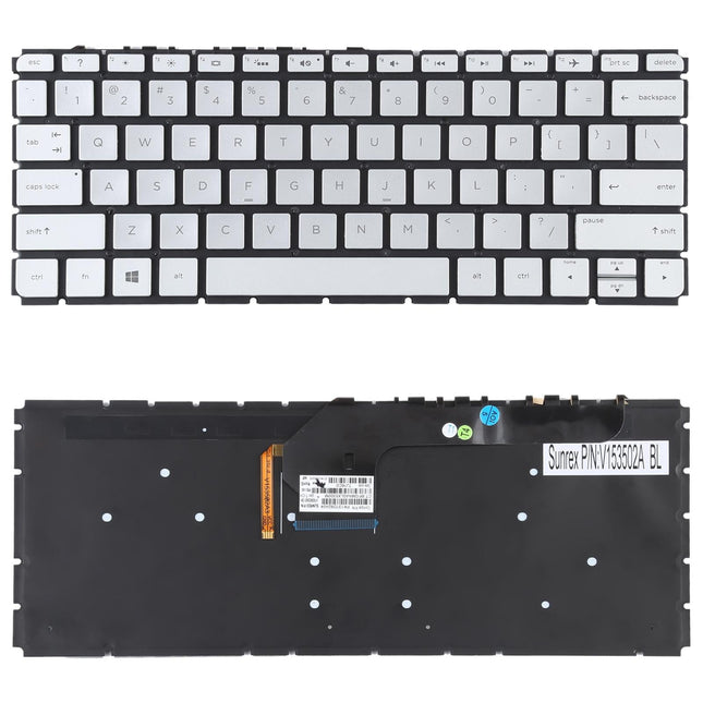Silver Backlit Keyboard For Hp Envy 13-D Us Version-1915196594161061893