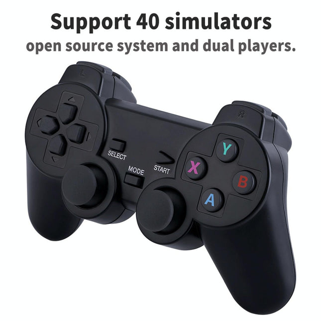 64Gb 4K Retro Game Stick + 2 Wireless Gamepads & 10 000+ Pre-Installed Games-1915198063752908802