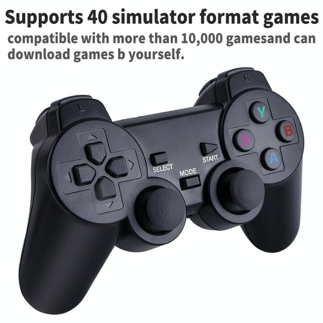 64Gb 4K Retro Game Stick + 2 Wireless Gamepads & 10 000+ Pre-Installed Games-1915198063752908804