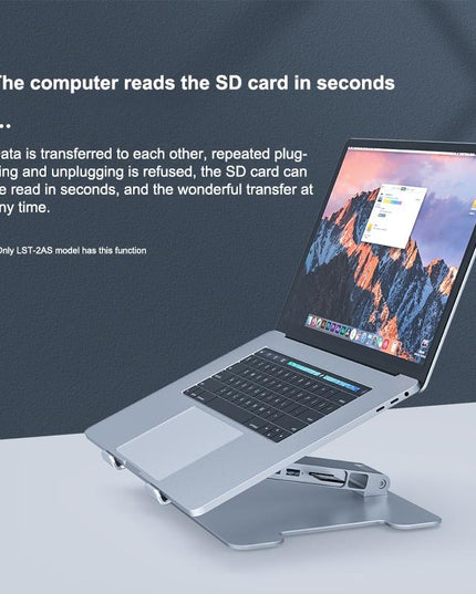 Adjustable Aluminum Laptop Stand - Multi-Functional & Foldable-1915197460242894852
