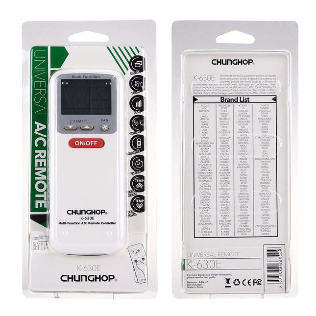 Universal Lcd Air Conditioner Remote Control By Chunghop-1915198102428585990