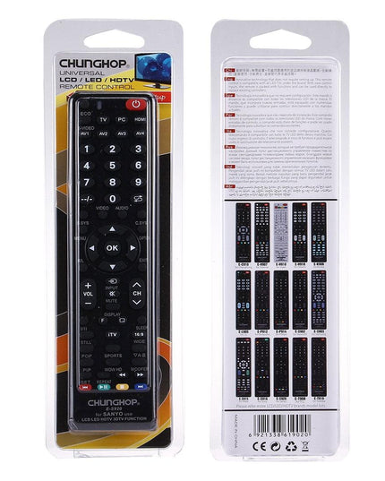 Universal Remote For Sanyo Led / Lcd / 3Dtv - Chunghop E S920-1915197162489253895