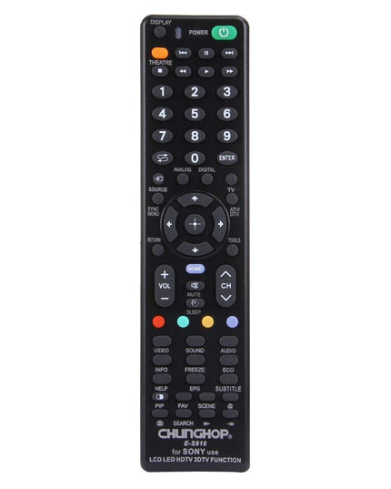 Universal Remote For Sony Led / Lcd / 3Dtv - Chunghop E S916-1915197024723144704