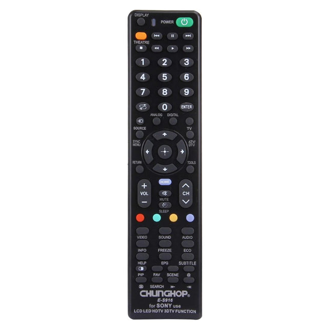 Universal Remote For Sony Led / Lcd / 3Dtv - Chunghop E S916-1915197024723144713