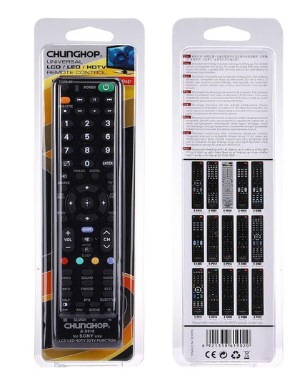 Universal Remote For Sony Led / Lcd / 3Dtv - Chunghop E S916-1915197024723144711