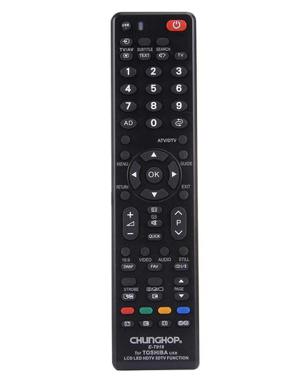 Universal Remote For Toshiba Led / Lcd / 3Dtv - Chunghop T919-1915198286512394249