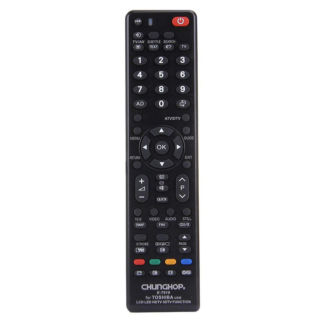 Universal Remote For Toshiba Led / Lcd / 3Dtv - Chunghop T919-1915198286512394249