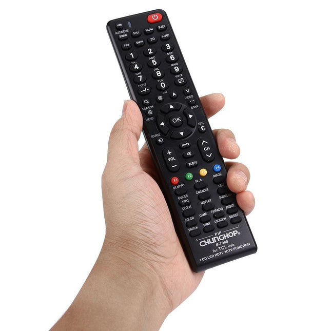Universal Remote For Tcl Led / Lcd / Hdtv / 3Dtv - Chunghop T908-1915197966017236997