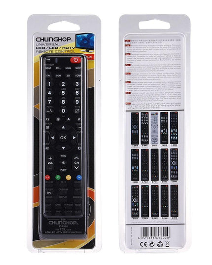 Universal Remote For Tcl Led / Lcd / Hdtv / 3Dtv - Chunghop T908-1915197966017236999