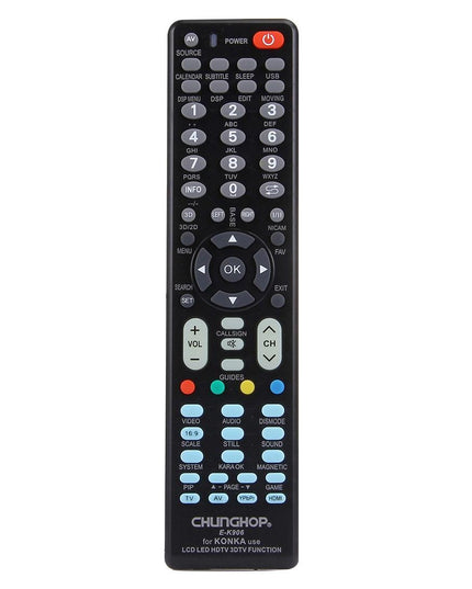 Universal Remote For Konka Led / Lcd / Hdtv - Chunghop K906-1915197621862010881