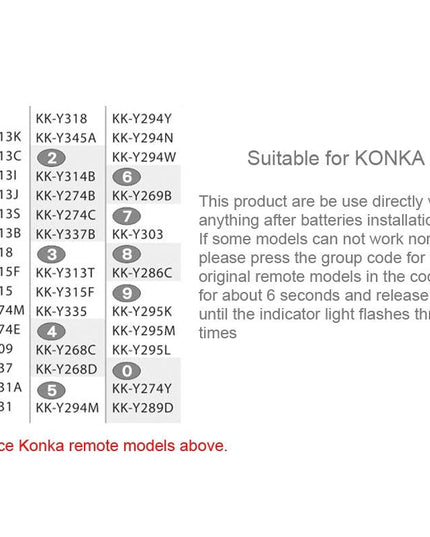 Universal Remote For Konka Led / Lcd / Hdtv - Chunghop K906-1915197621862010889