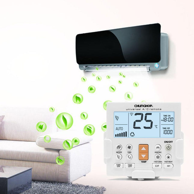 Universal Lcd Air Conditioner Remote Controller With Bracket - Chunghop K650E-1915197167652442114