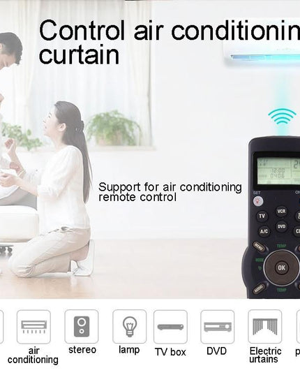Universal Lcd Remote Controller With Learning Function For Tv Vcr Sat Cbl Dvd Cd A / C - Chunghop Rm L991-1915197264465367043