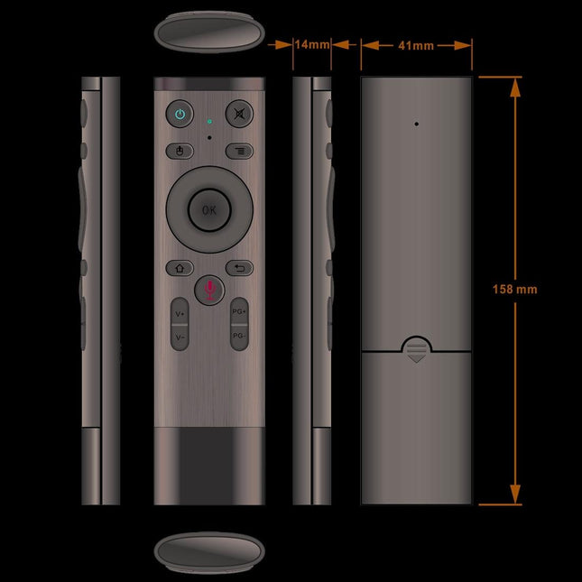 Universal 3D Air Mouse Remote With Voice Control-1915197465016012805