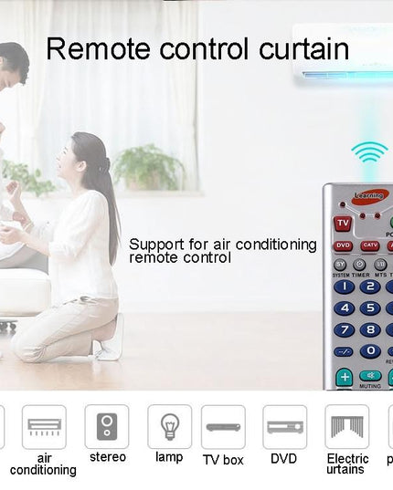 Universal Learning Remote For Tv Vcr Sat Cbl Hifi Dvd Cd Vcd & More-1915198297455333379