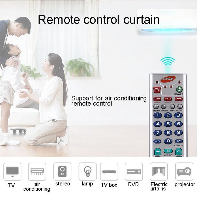 Universal Learning Remote For Tv Vcr Sat Cbl Hifi Dvd Cd Vcd & More-1915198297455333379