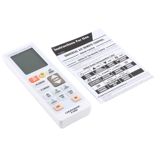 Universal A / C Remote Controller With Flashlight - Chunghop-1915197922778157062