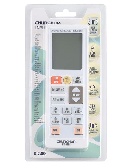Universal A / C Remote Controller With Flashlight - Chunghop-1915197922778157063