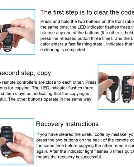 Wireless 4-Button Remote For Hyundai / Kia Cars - 433Mhz-1915196997317562373