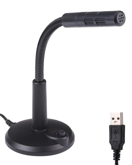 Usb Computer Microphone - Plug And Play - Black-1915196753523642376