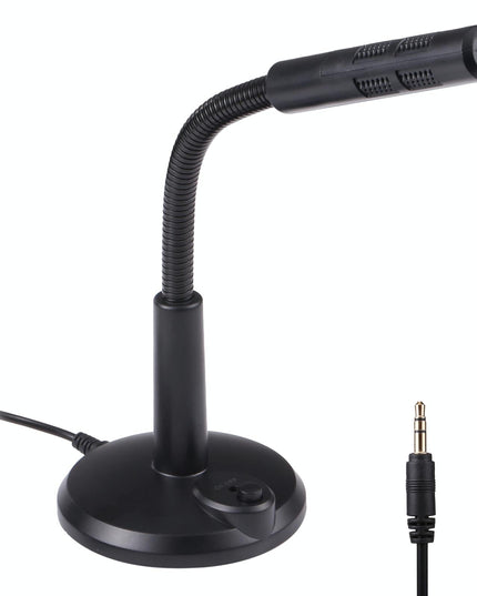 Drive-Free Computer Microphone - 3.5Mm Plug Black 3.5M-1915196768287592448