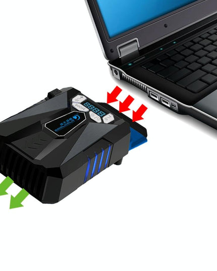 Portable 5-Speed Laptop Cooling Fan - Compact And Efficient-1915196726868840449