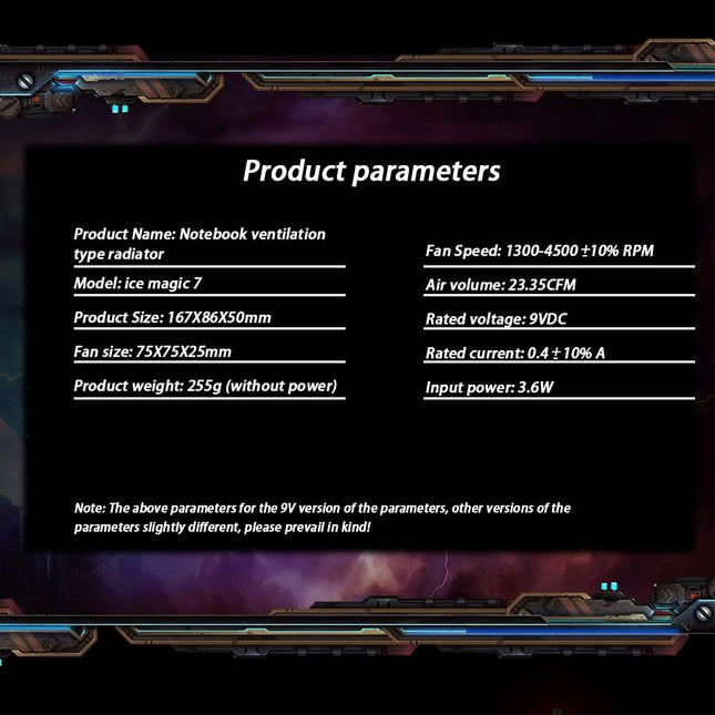 Ultra Silent 7 Laptop Cooling Fan - Portable Ac 220V Bronze-1915197616673656841