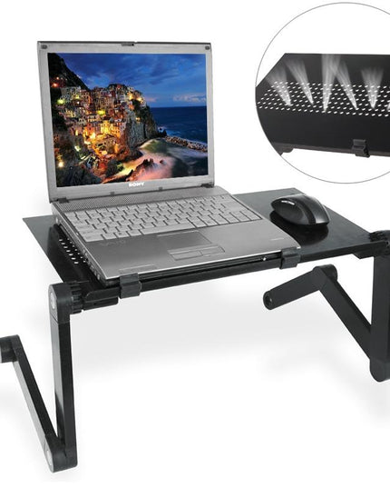 Adjustable Foldable Laptop Stand - 360 Degree Portable Aluminum Desk Holder-1915196705620496390