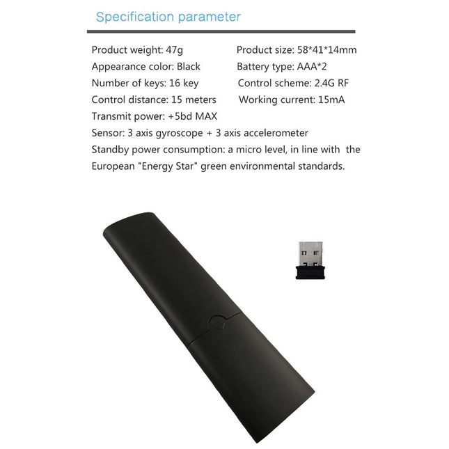 Universal 3D Air Mouse Remote Controller - 2.4G Rf-1915197507466563591