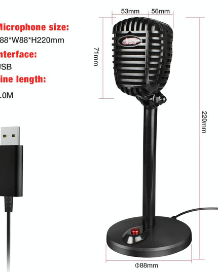 2.2M Usb Voice Chat Microphone - 360 Degree Rotatable For Video Conferencing-1915197678296371202