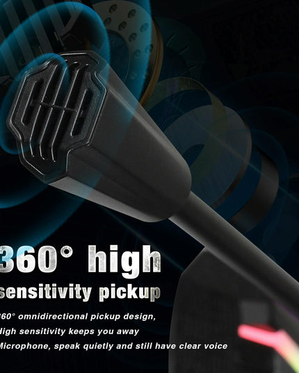 Flexible Usb Microphone With Rgb Lighting For Voice Chat And Video Conferencing-1915197799817940997
