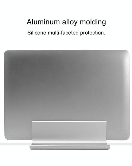 Adjustable Vertical Laptop Stand - Portable Aluminum Alloy Base Black-1915196776286130180