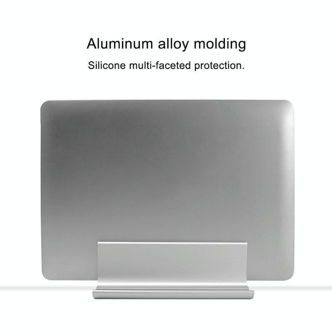 Adjustable Vertical Laptop Stand - Portable Aluminum Alloy Base Black-1915196776286130180