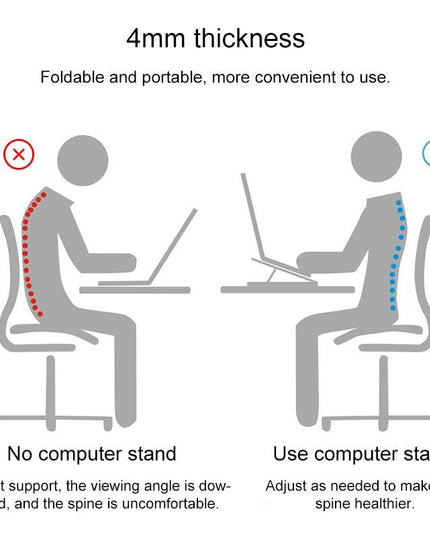 Adjustable Laptop Stand - Portable Folding Heat Dissipation Desktop Holder-1915198021268803588