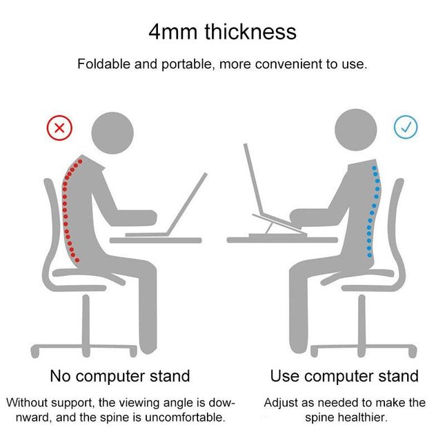 Adjustable Laptop Stand - Portable Folding Heat Dissipation Desktop Holder-1915198021268803588