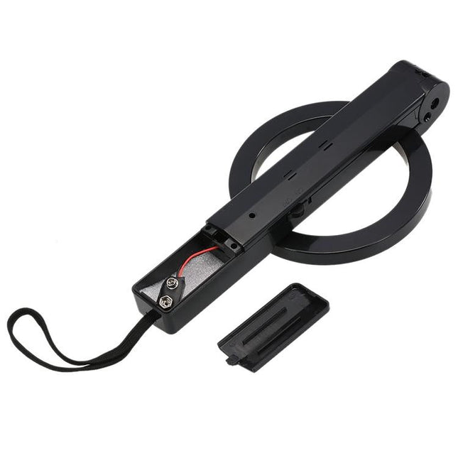 Portable Hand-Held Metal Detector - Folding Black-1915198297832820739