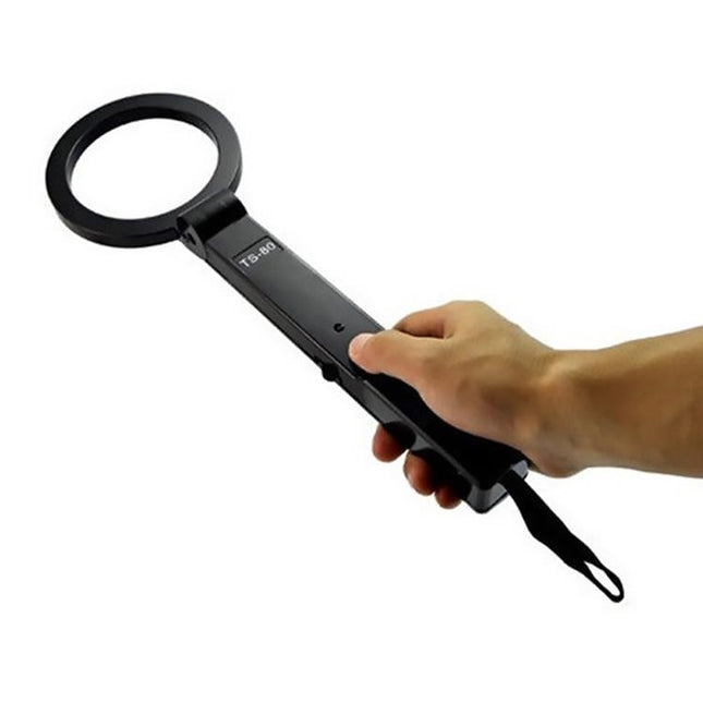 Portable Hand-Held Metal Detector - Folding Black-1915198297832820740