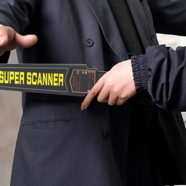 Black Super Scanner Wand Metal Detector - Md-3003B1-1943465057627279366
