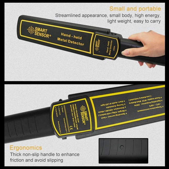 Handheld Security Metal Detector - 60Mm Detection Range-1915197628908441603