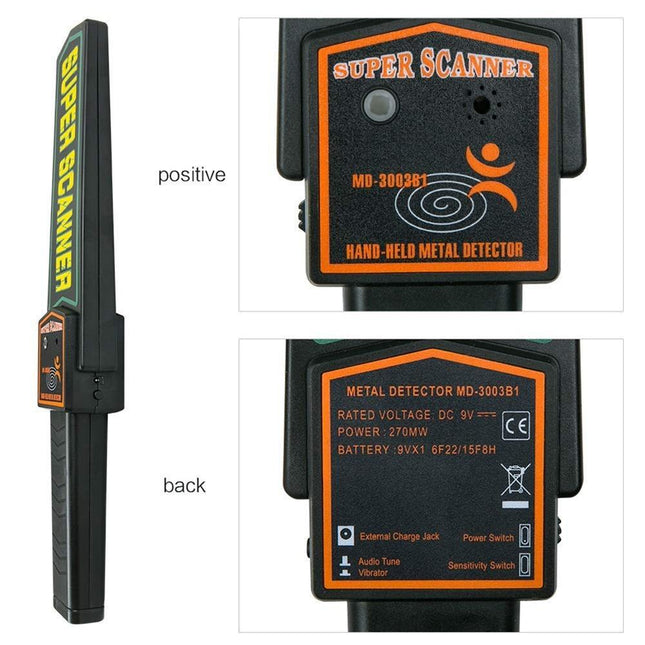 Hand-Held Metal Detector - 60Mm Detection Distance-1943465055131668484