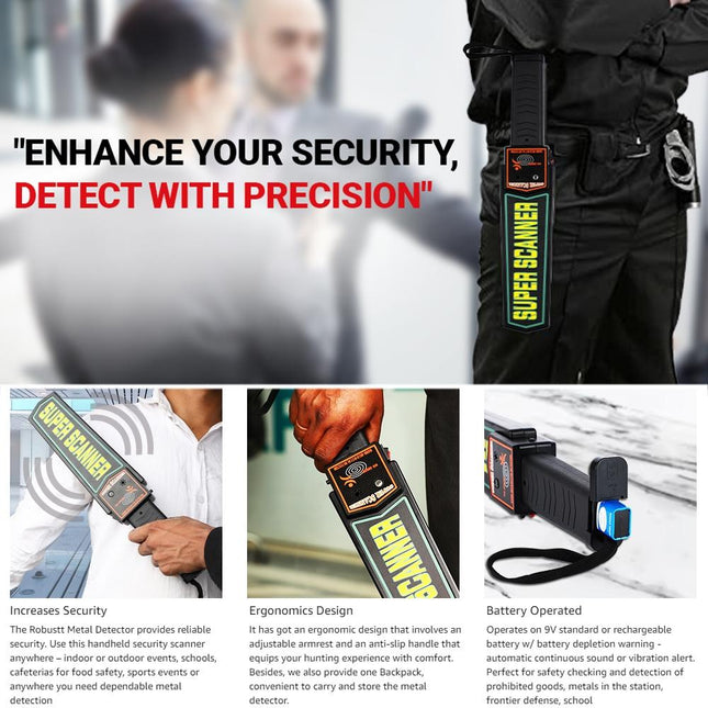 Hand-Held Metal Detector - 60Mm Detection Distance-1943465055131668488