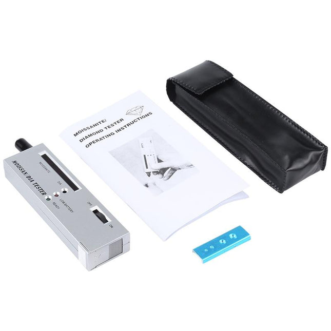 Silver Portable Moissanite / Diamond Tester - 9V Battery-1915198328077946884