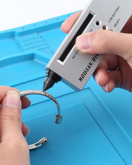 Silver Portable Moissanite / Diamond Tester - 9V Battery-1915198328077946887