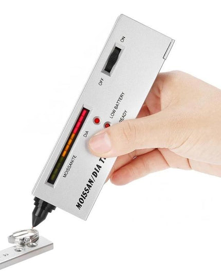 Silver Portable Moissanite / Diamond Tester - 9V Battery-1915198328077946888