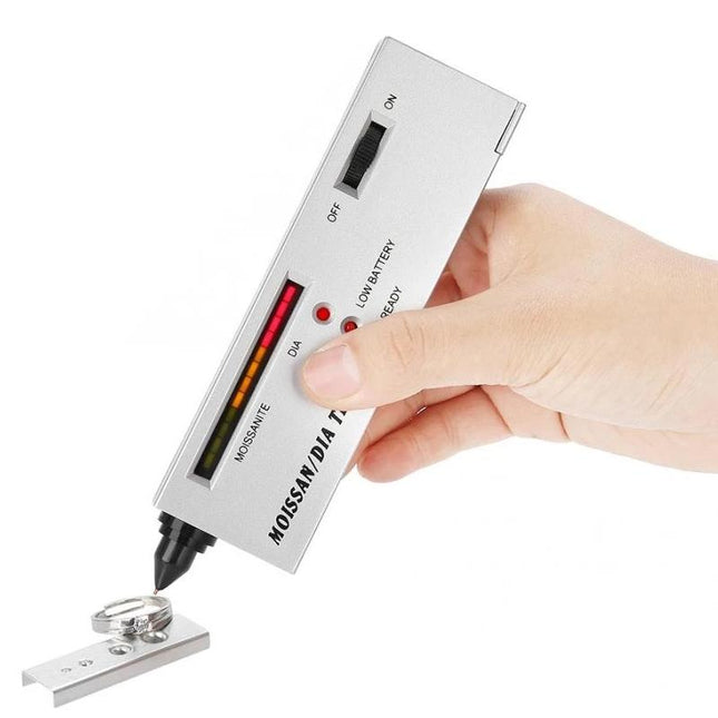 Silver Portable Moissanite / Diamond Tester - 9V Battery-1915198328077946888