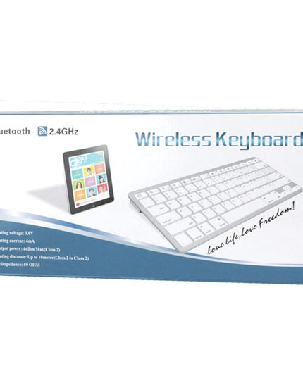 Ultra-Thin Bluetooth Keyboard For Ipad Air / Mini Iphone Ps3 - White-1915197632926584837