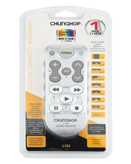 White Universal Learning Remote Control - L102-1915197425207873540