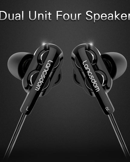 Black Double Moving Coil Wheat Headset-1915196489186021380