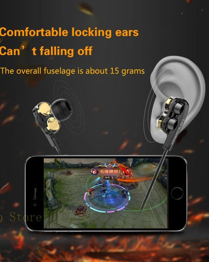 Black Double Moving Coil Wheat Headset-1915196489186021381