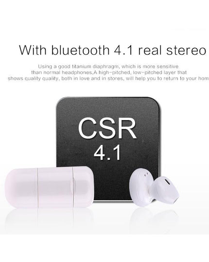 Mini Bluetooth 4.2 In-Ear Stereo Earphone With Charging Box - Single Ear-1915198076642004994